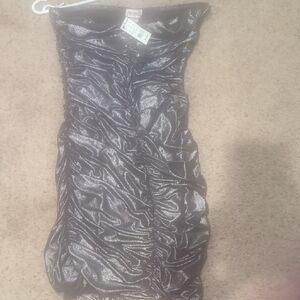 Elegant Black and Silver Women's Dress